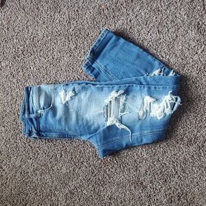 FASHION NOVA Womens HighRise Straight Legged Distressed Jeans